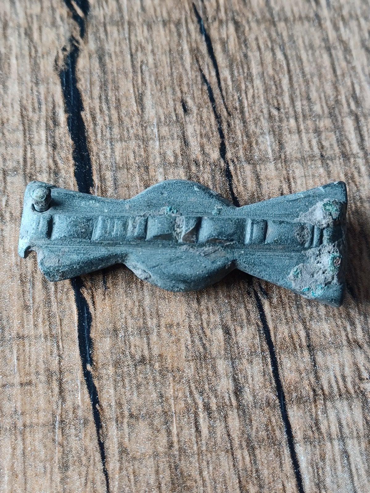 Romeinse leerbeslag circa 3e eeuw n.chr bodemvondsten, Ophalen of Verzenden, Brons