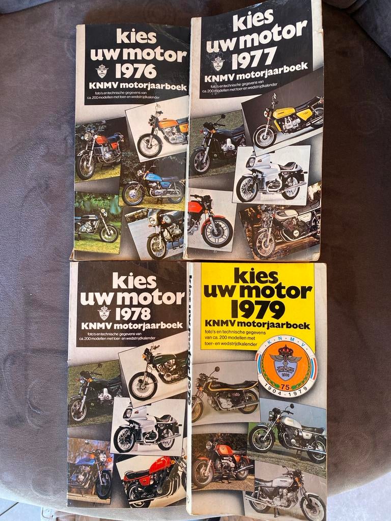 KNMV Motorjaarboeken 1976-1979 - Complete Set, Motoren, Handleidingen en Instructieboekjes, Ophalen of Verzenden