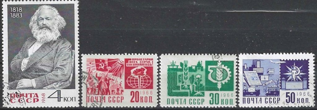 Sovjet-Unie 805, Ophalen of Verzenden, Overige landen, Gestempeld