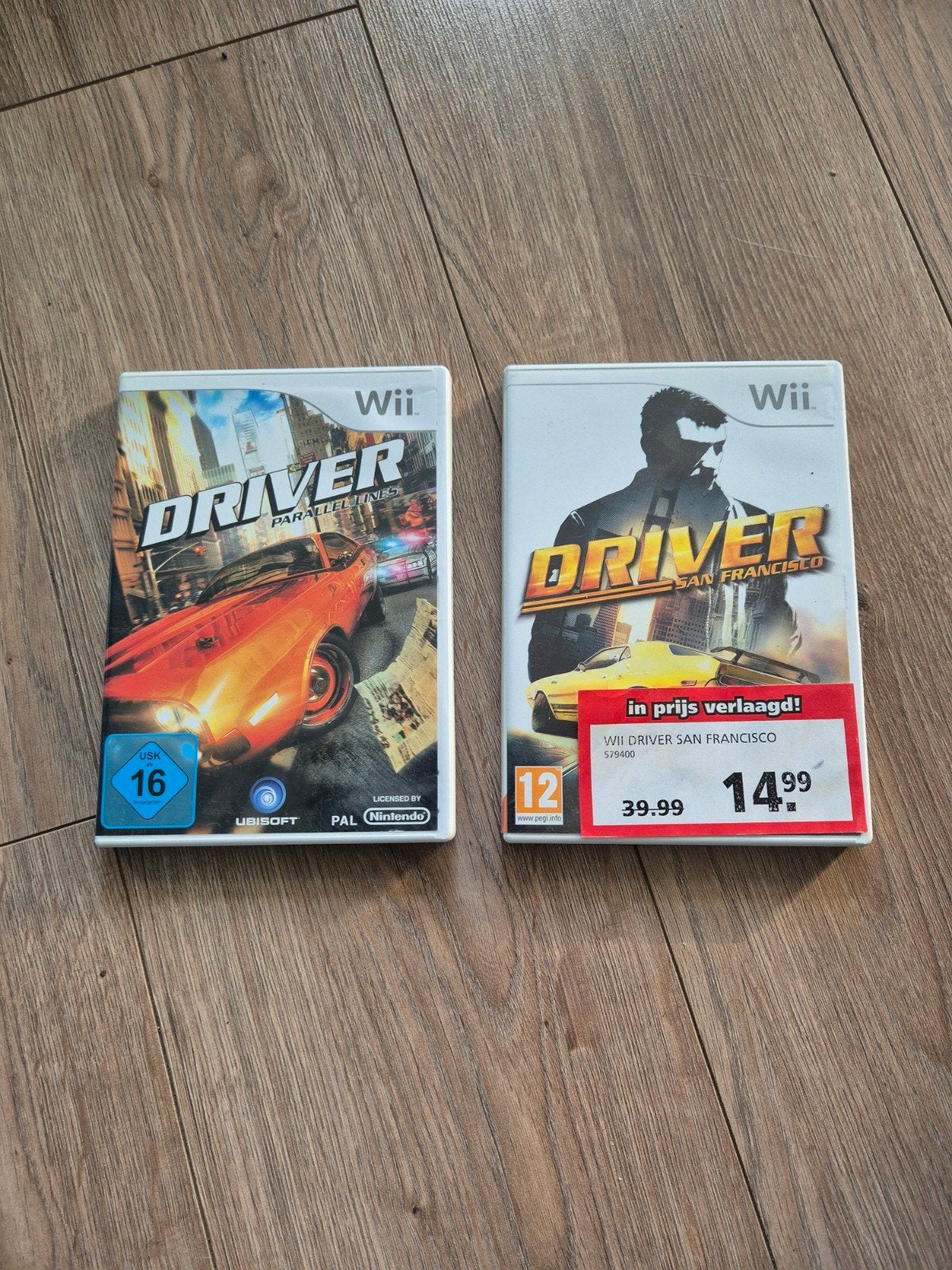 Driver Parallel Lines & San Francisco Wii Games, Gebruikt, 1 speler, Racen en Vliegen, Eén computer