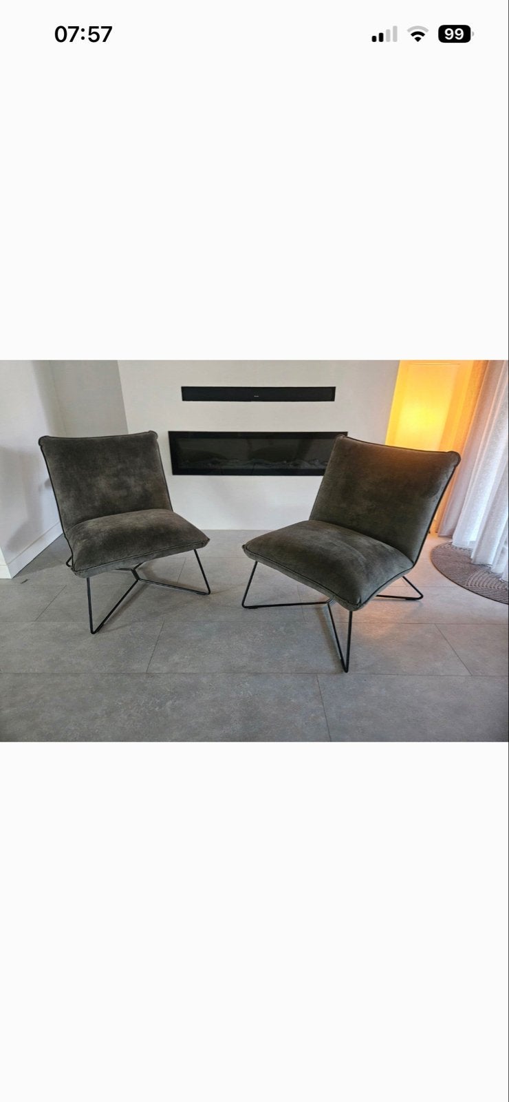 Twee comfortabele fauteuils - Zo goed als nieuw, Twee, Ophalen of Verzenden, Zo goed als nieuw, Metaal