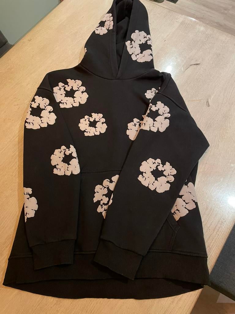 Denim tears hoodie maat m, Kleding | Heren, Truien en Vesten, Verzenden, Zo goed als nieuw, Maat 48/50 (M), Zwart