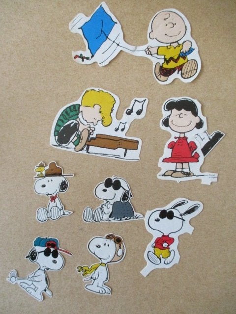 adv10759 snoopy plaatjes, Ophalen, Snoopy, Gebruikt, Plaatje, Poster of Sticker