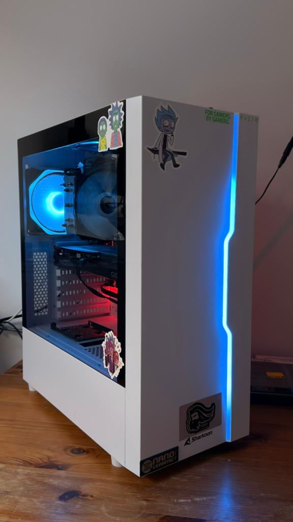 Game pc, Computers en Software, Desktop Pc's, Ophalen, Met monitor, Gaming, SSD