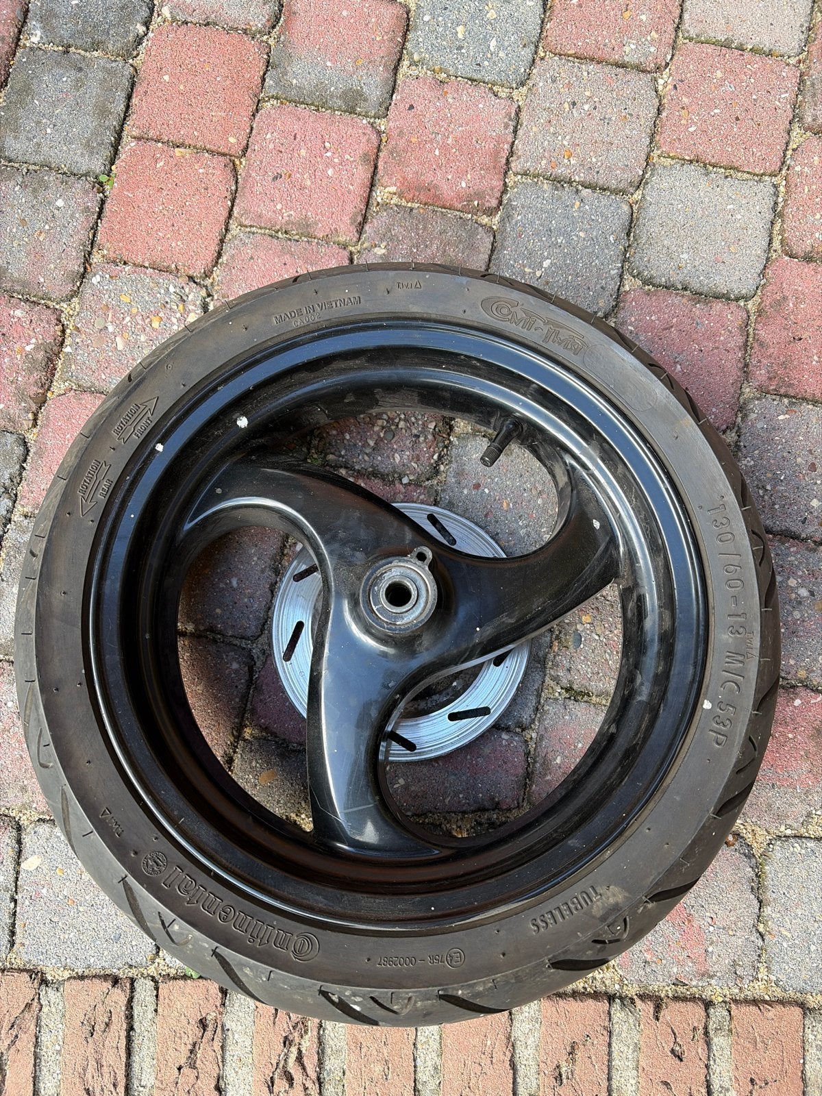 TPH Stalker velg met band, Ophalen of Verzenden, Gebruikt, Overige typen, Piaggio