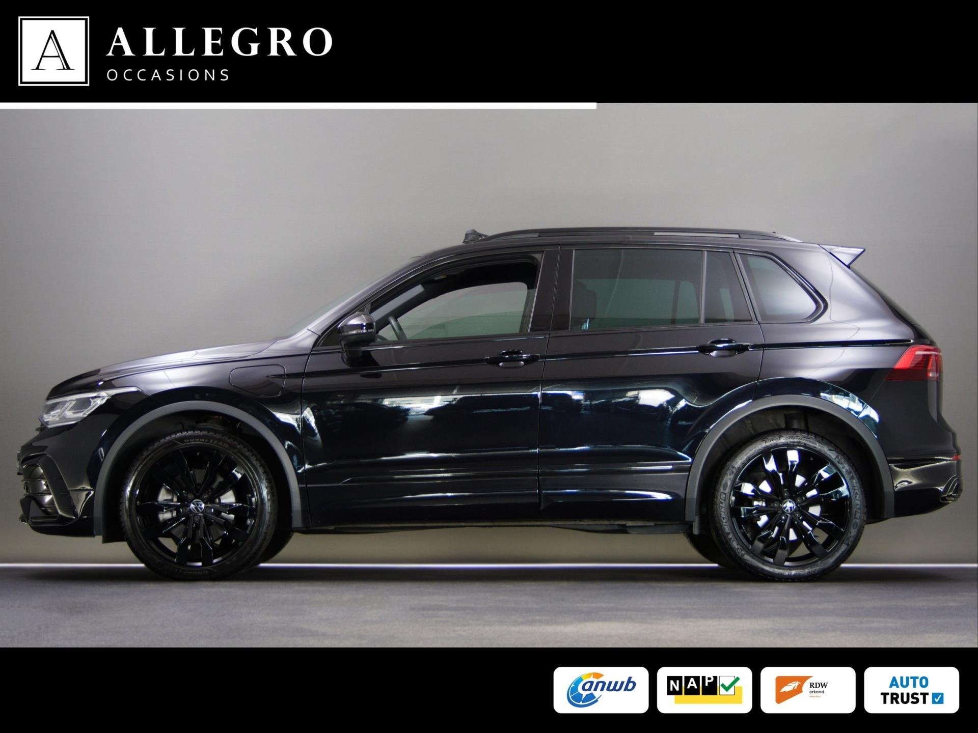 Volkswagen Tiguan 1.4 TSI eHybrid R-Line Business+ (IQ-LIGHT, Alcantara, Zwart, Hybride Elektrisch/Benzine, SUV of Terreinwagen