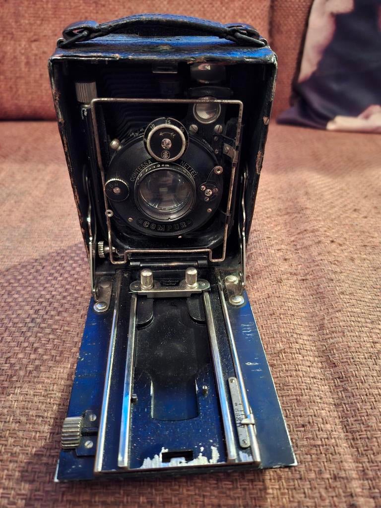 Vintage; Compur Contessa Nettel Camera., Ophalen of Verzenden, Fototoestel