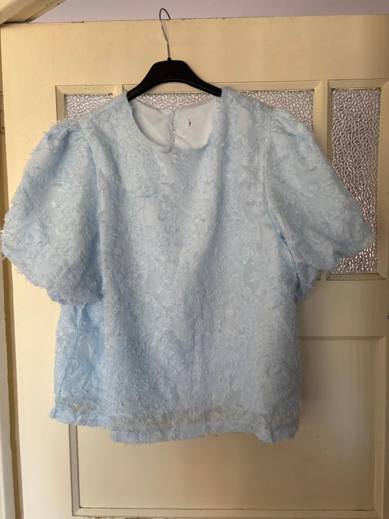 Mooie top met pofmouw maat XL valt kleiner Ambika, Kleding | Dames, Tops, Ophalen of Verzenden, Nieuw, Korte mouw