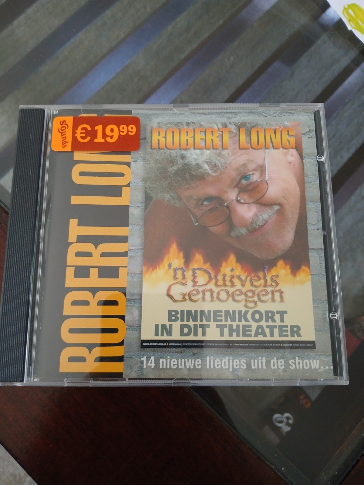 Robert Long - 'n Duivels Genoegen CD (2006), Cd's en Dvd's, Cd's | Nederlandstalig, Gebruikt, Ophalen of Verzenden, Album, Inclusief doosje