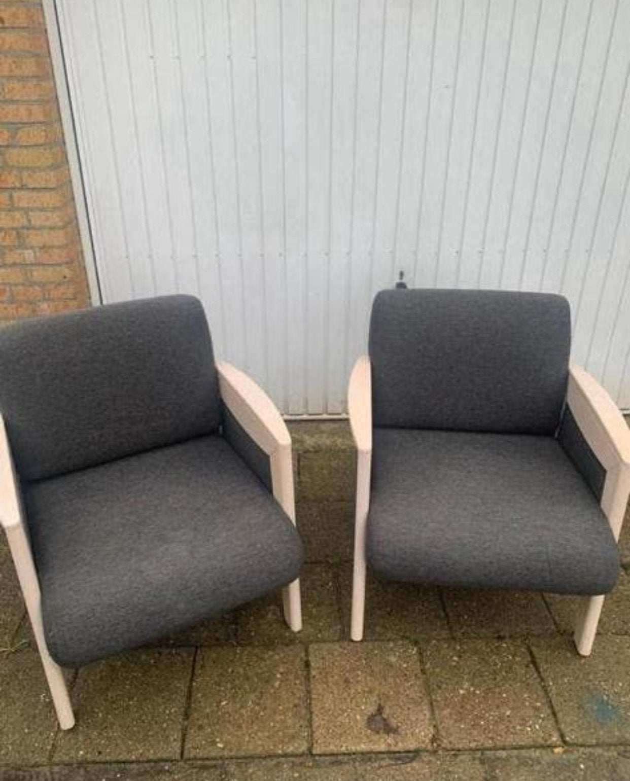 2x Scandinavische Vintage Stoel fauteuil Stijlvol, Ophalen