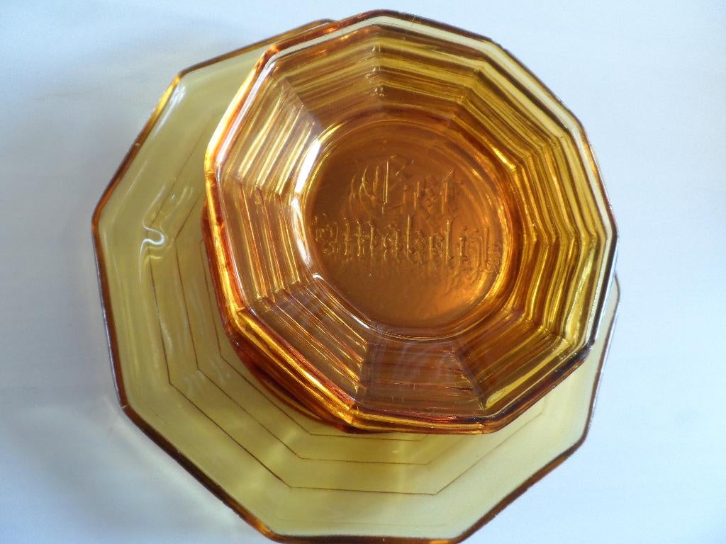 Art deco gebakstel eet smakelijk, Ophalen of Verzenden
