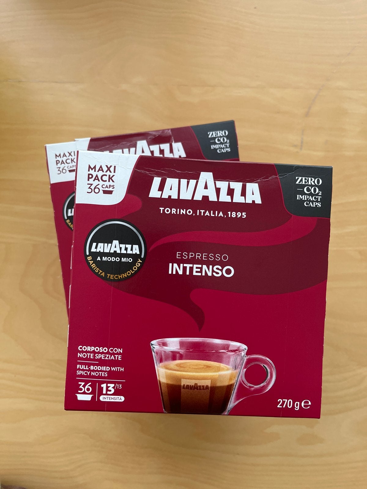 Lavazza A Modo Mio Espresso Intenso cups koffiecups (2x36), Ophalen of Verzenden, Zo goed als nieuw
