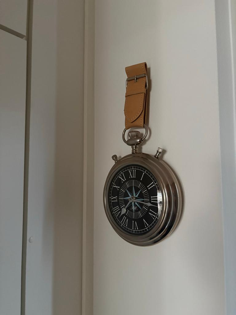 Riviera Maison Wandklok, Huis en Inrichting, Woonaccessoires | Klokken, Ophalen of Verzenden, Zo goed als nieuw, Analoog, Wandklok