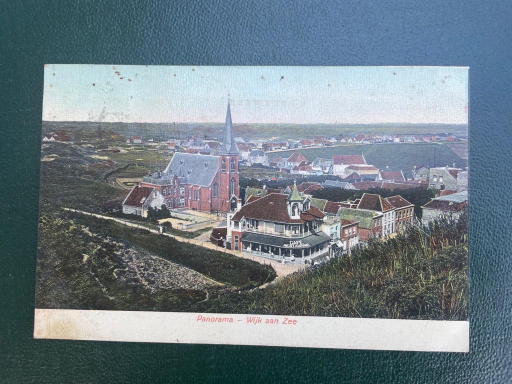 ansichtkaart van Wijk aan Zee ; Panorama., Verzenden, 1920 tot 1940, Noord-Holland