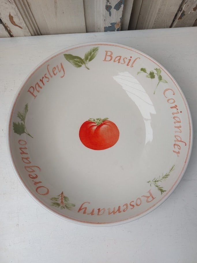 Crate & Barrel Pomodori pastabord bord, -, -, Ophalen of Verzenden, Zo goed als nieuw