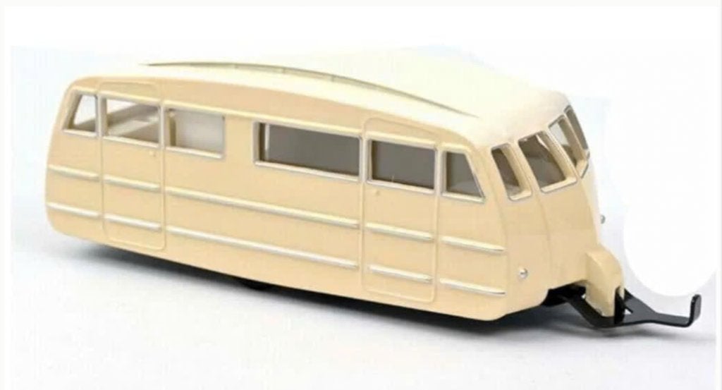 Simca Chambord geel 1958 & caravan Henon 1/43 NOREV CL5711, Hobby en Vrije tijd, Modelauto's | 1:43, Verzenden, Nieuw, Auto, Norev