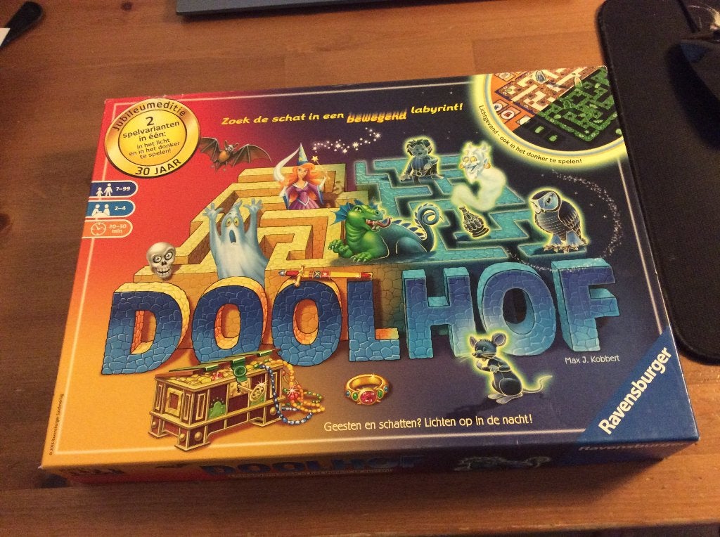 Doolhof, bordspel Ravensburger. Geeft licht in het donker., Een of twee spelers, Ophalen of Verzenden, Ravensburger