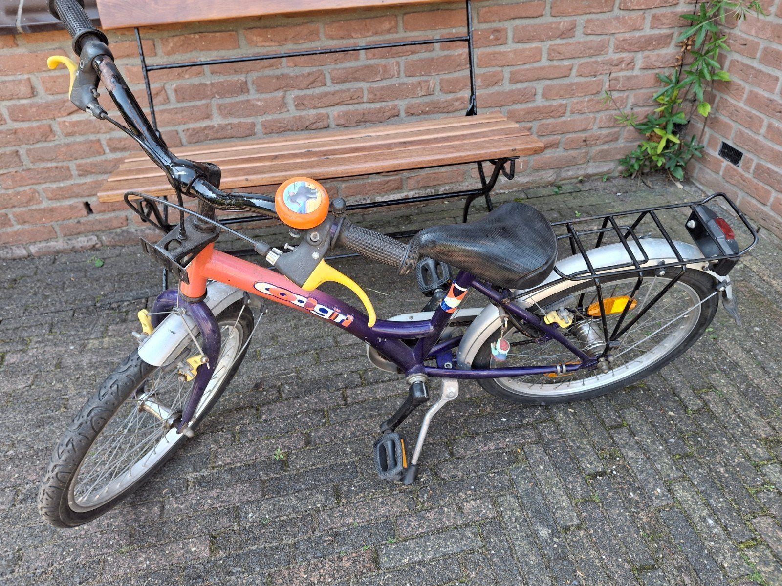Meisjesfiets, 20 inch. Met goede banden., Ophalen, Terugtraprem, Gebruikt, Loekie