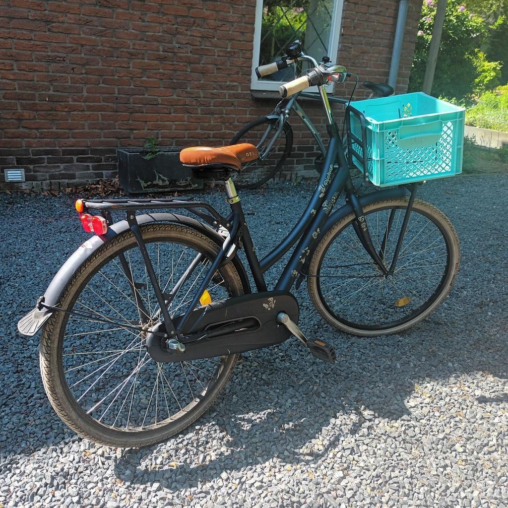 Meisjes fiets met mandje, Velgrem, Ophalen, Overige merken, 53 tot 56 cm
