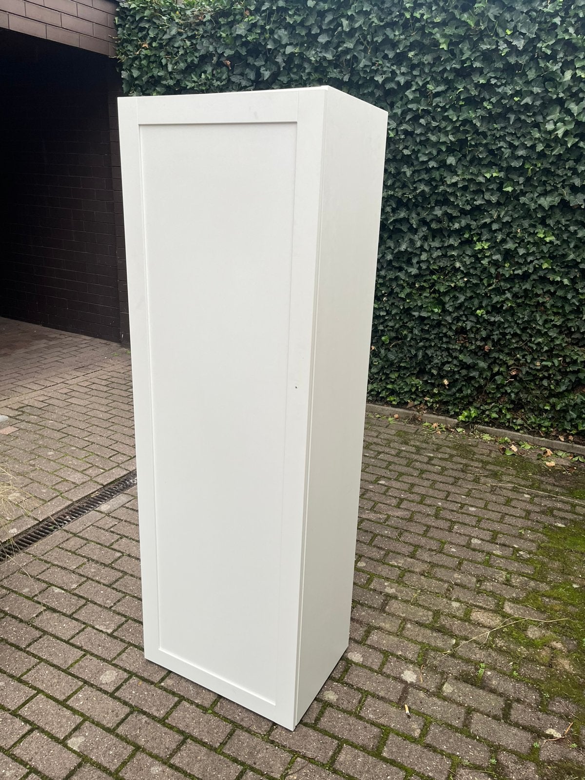 Witte Ikea PLATSA kast met SANNIDAL deur 60x40x180, Huis en Inrichting, Ophalen, Met deur(en), Gebruikt, 50 tot 100 cm