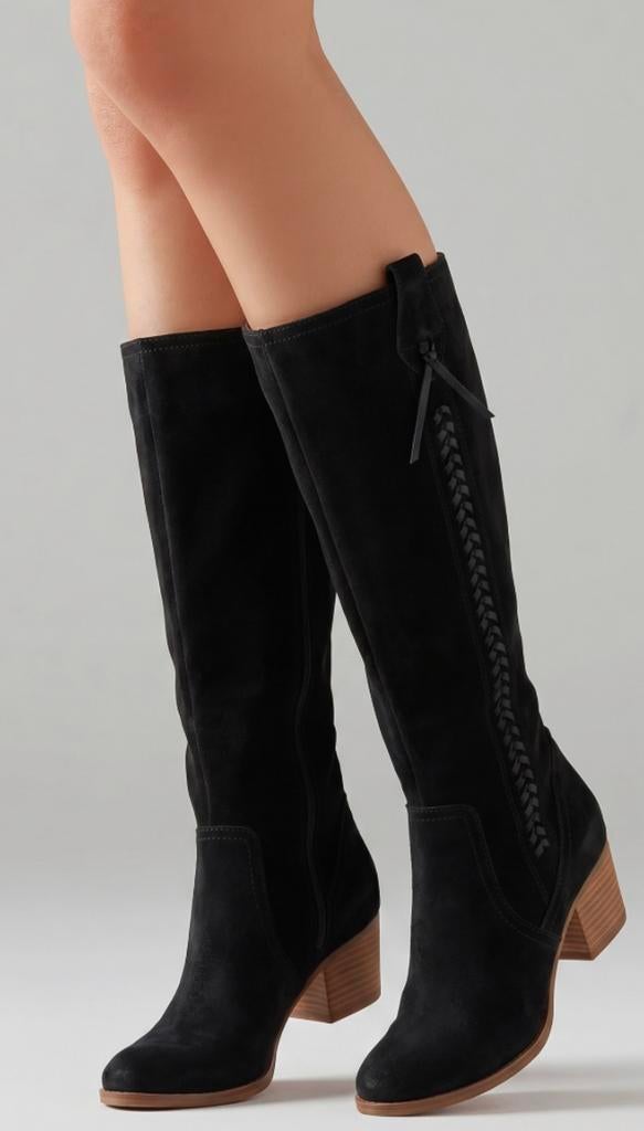 Nieuwe zwarte suede laarzen merk pier one maat 42, Kleding | Dames, Schoenen, Ophalen of Verzenden, Nieuw, Zwart, Hoge laarzen