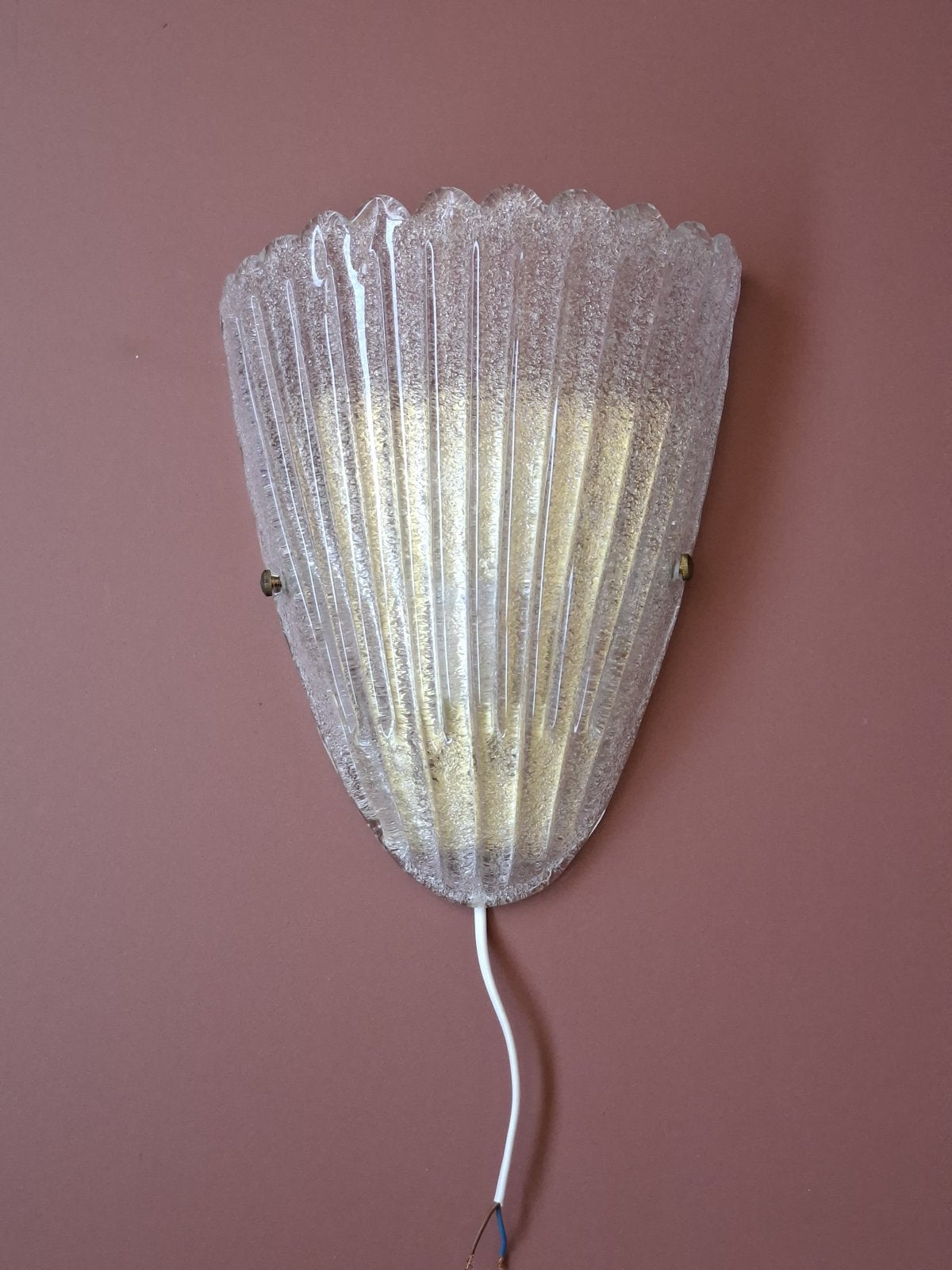 Vintage Murano Wandlamp, Ophalen of Verzenden, Zo goed als nieuw