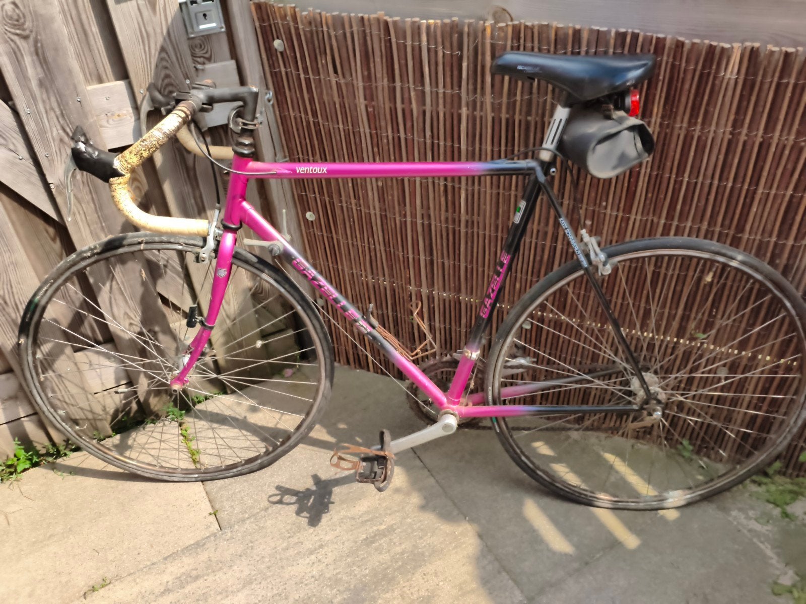 Gazelle Ventoux racefiets - Roze/Zwart. jaren niet gebruikt., Ophalen, Minder dan 10 versnellingen, Gebruikt, Staal