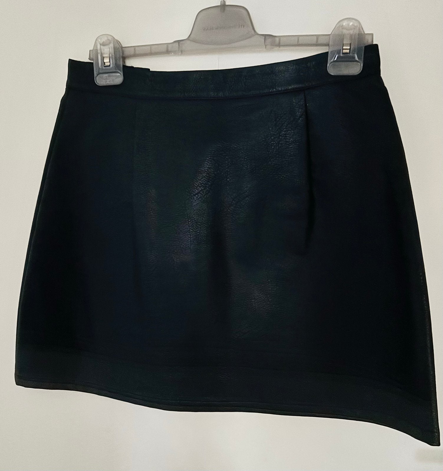 Zwarte leren rok van Zara Basic - Maat L, Zwart, Maat 42/44 (L), Ophalen of Verzenden, Zo goed als nieuw