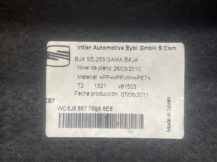 Hoedenplank van een Seat Ibiza, Auto-onderdelen, Gebruikt, -, Verzenden, -