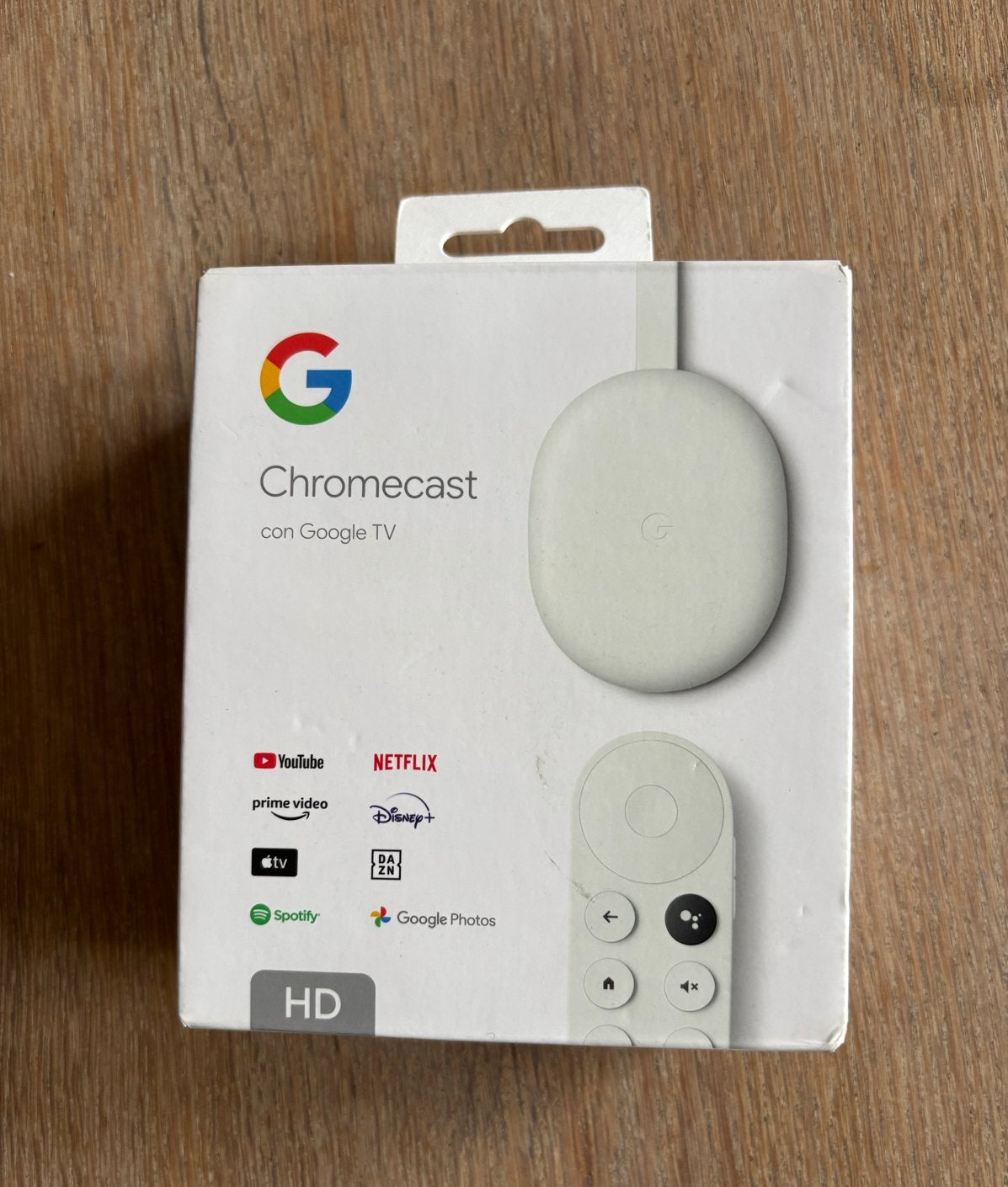Chromecast met Google TV (HD) - Wit, Audio, Tv en Foto, Mediaspelers, Ophalen of Verzenden, Zo goed als nieuw, HDMI, Zonder harde schijf