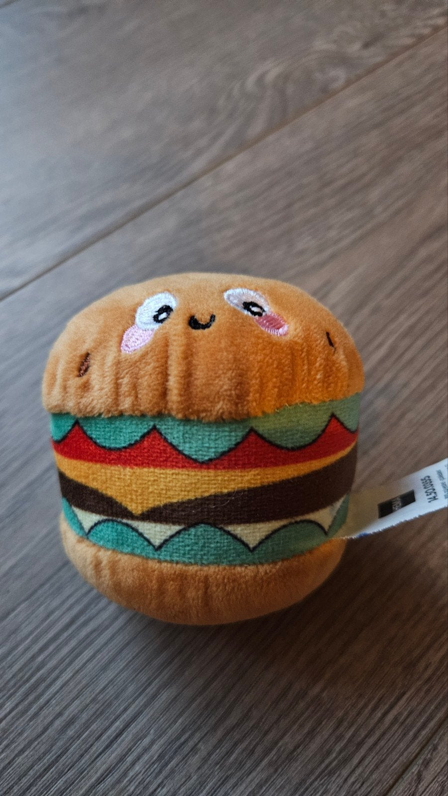 Hamburger pluche sleutelhanger, Ophalen of Verzenden, Hond