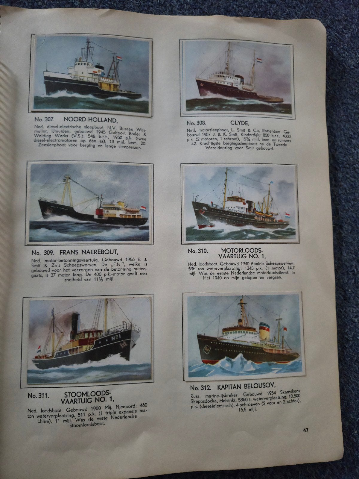 Vintage Boek: Schepen en Motoren - Historische Collectie, Boeken, Ophalen of Verzenden