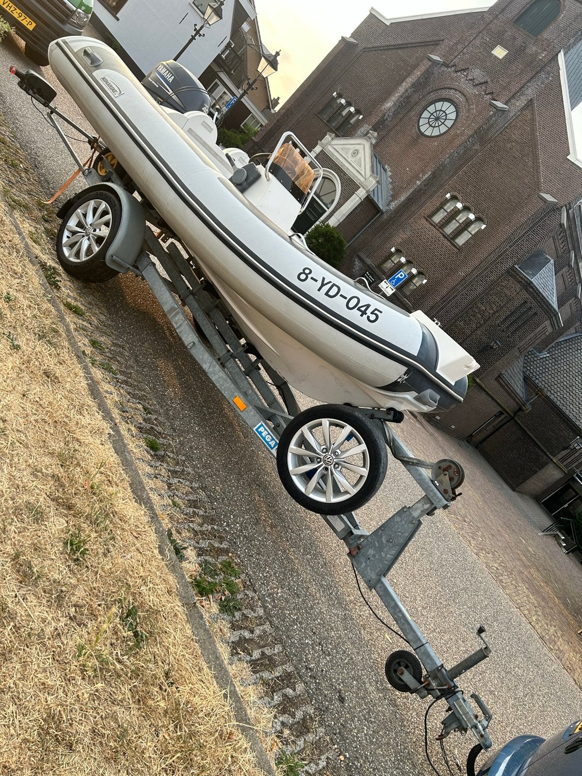 Nimarine RIB met Yamaha 40pk en Pega trailer, Watersport en Boten, Overige merken, Gebruikt, 4 m, Buitenboordmotor