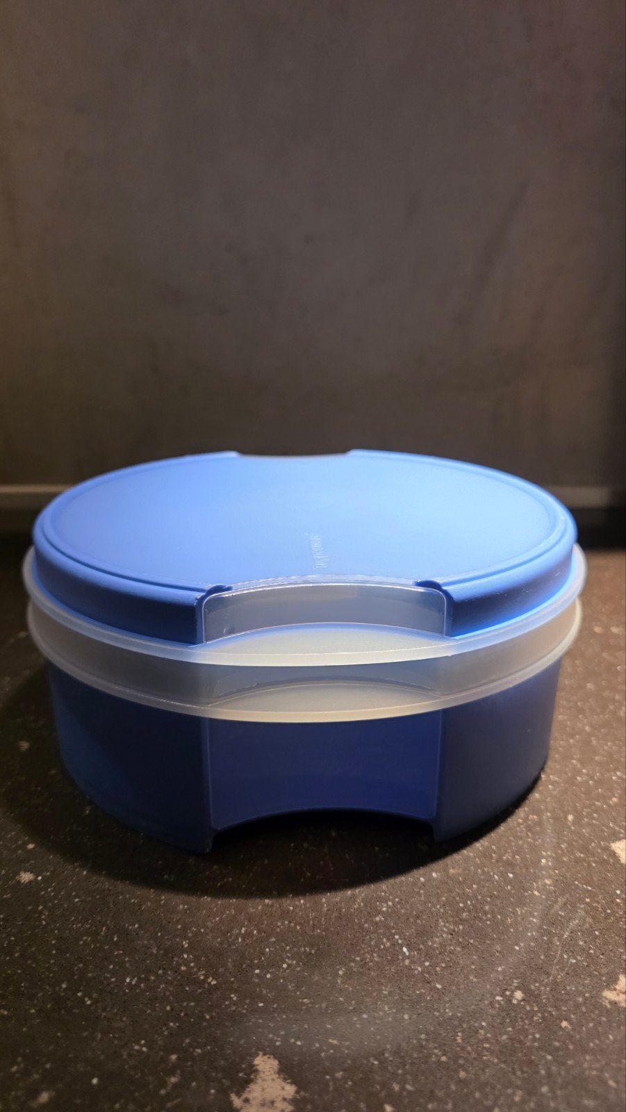 Tupperware koektrommel in mooie staat, Blauw, Overige typen, Luchtdicht, Ophalen of Verzenden
