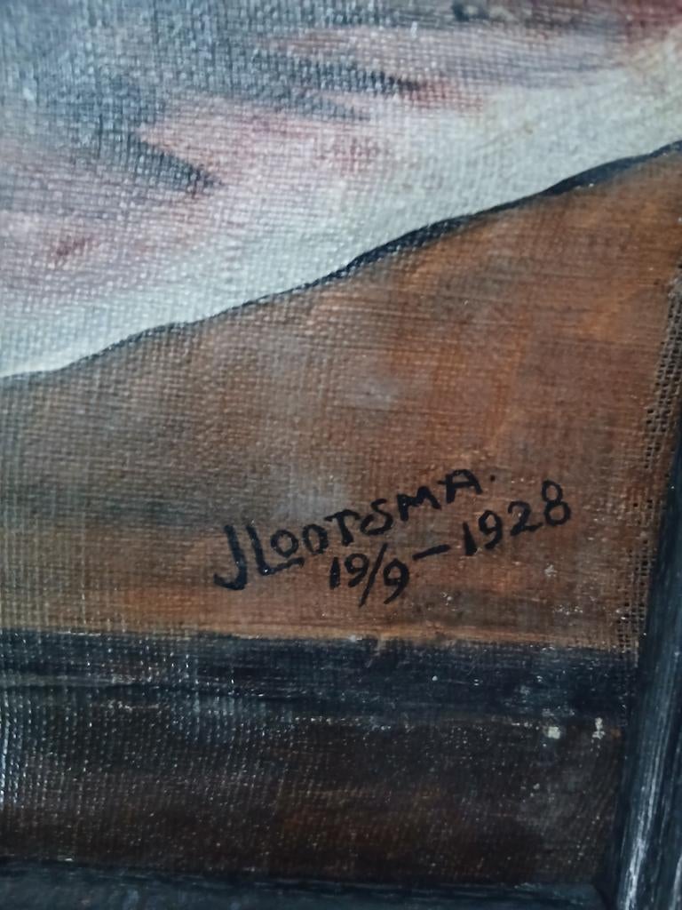 Schilder j.lootsma  19-91928, Ophalen of Verzenden