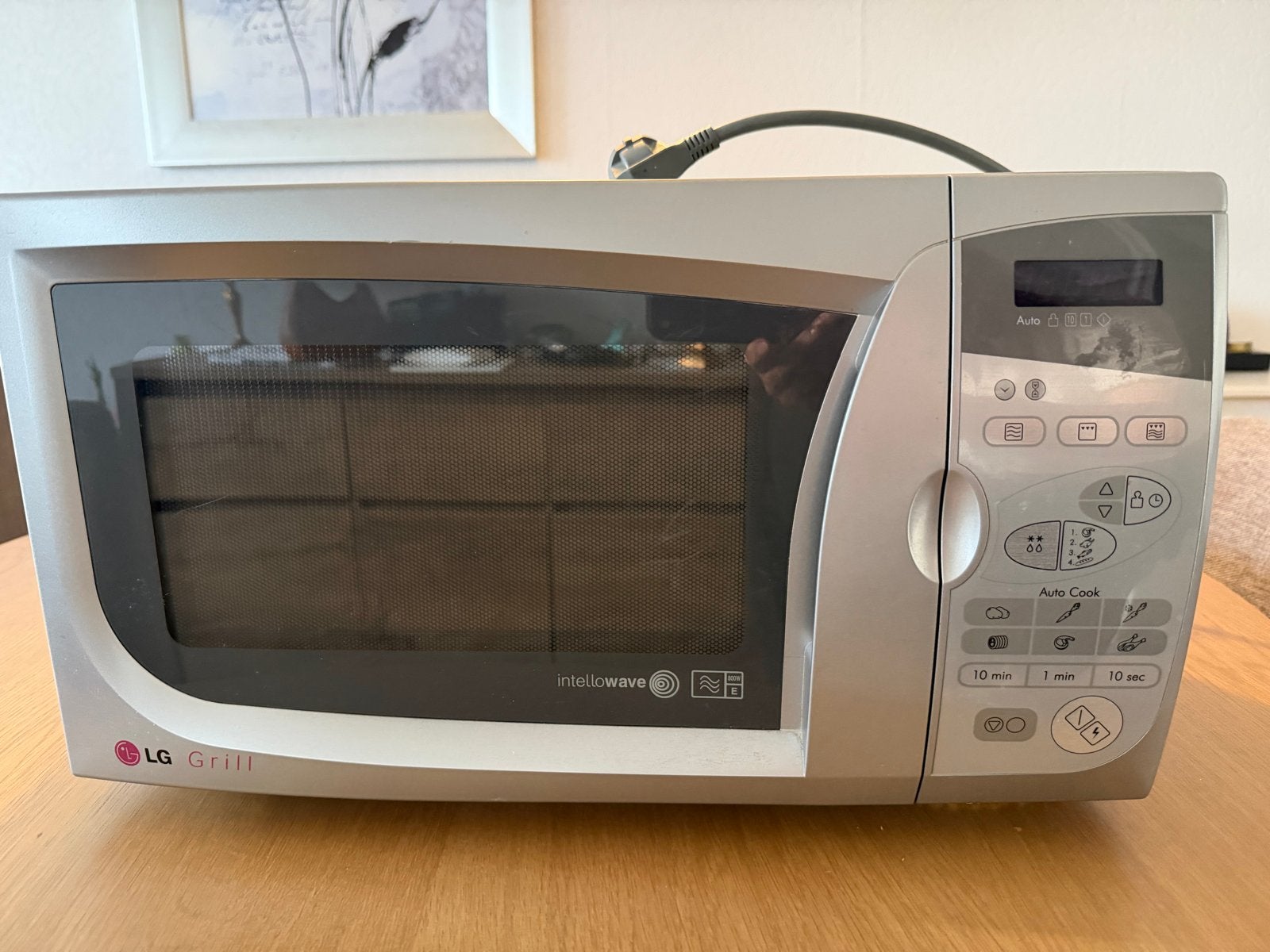 LG Combi Magnetron - Zilverkleurig, Goede Staat, Witgoed en Apparatuur, Ophalen, Gebruikt, Grill, Magnetron