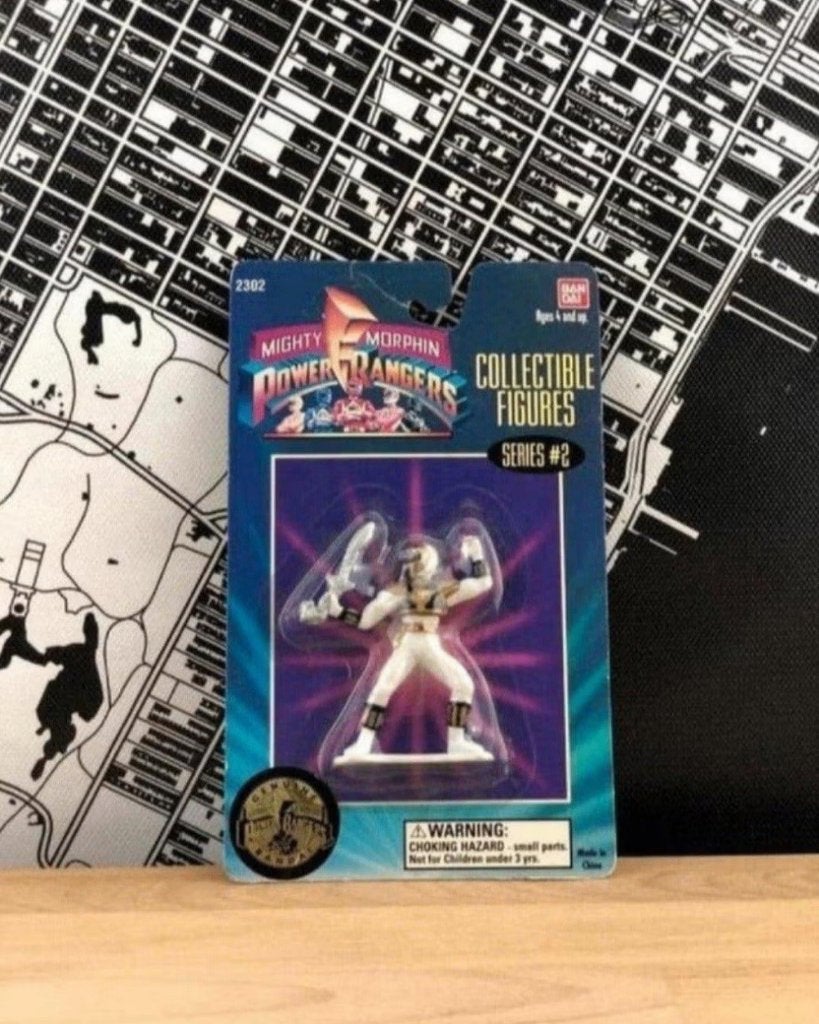 Mighty Morphin Power Rangers White Ranger Mini Figure MMPR, Ophalen of Verzenden, Nieuw, Tv, Actiefiguur of Pop