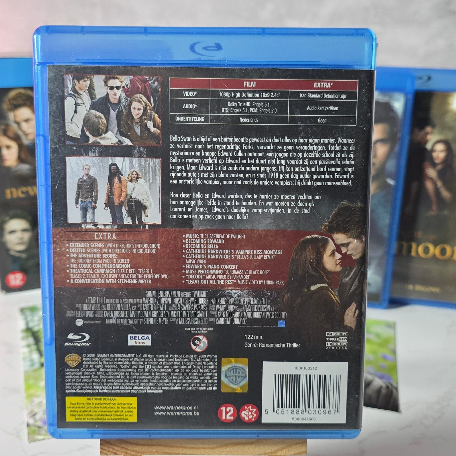 Twilight Saga 1 t/m 3 Blu-ray NL uitgave / sub, Engels, Nederlands, Drama, Ophalen of Verzenden