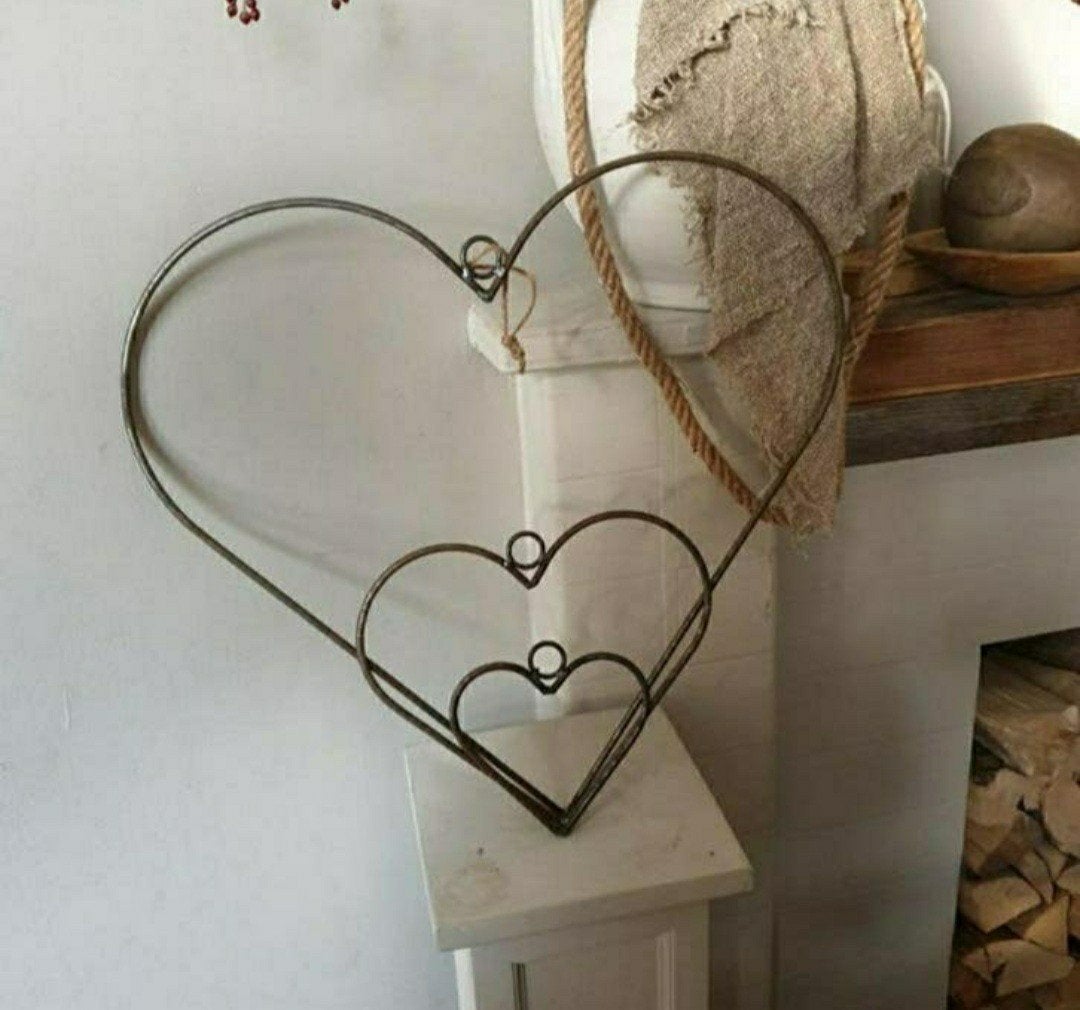 Metalen decoratie frame hart  - hartvorm  - krans, Huis en Inrichting, Woonaccessoires | Kransen, Ophalen of Verzenden, Nieuw