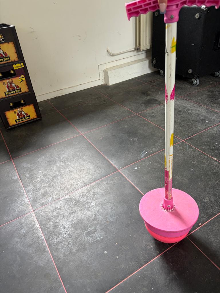 Roze Springbal op Stok - Pogo Bal voor Kinderen, Ophalen of Verzenden, Gebruikt, Meisje