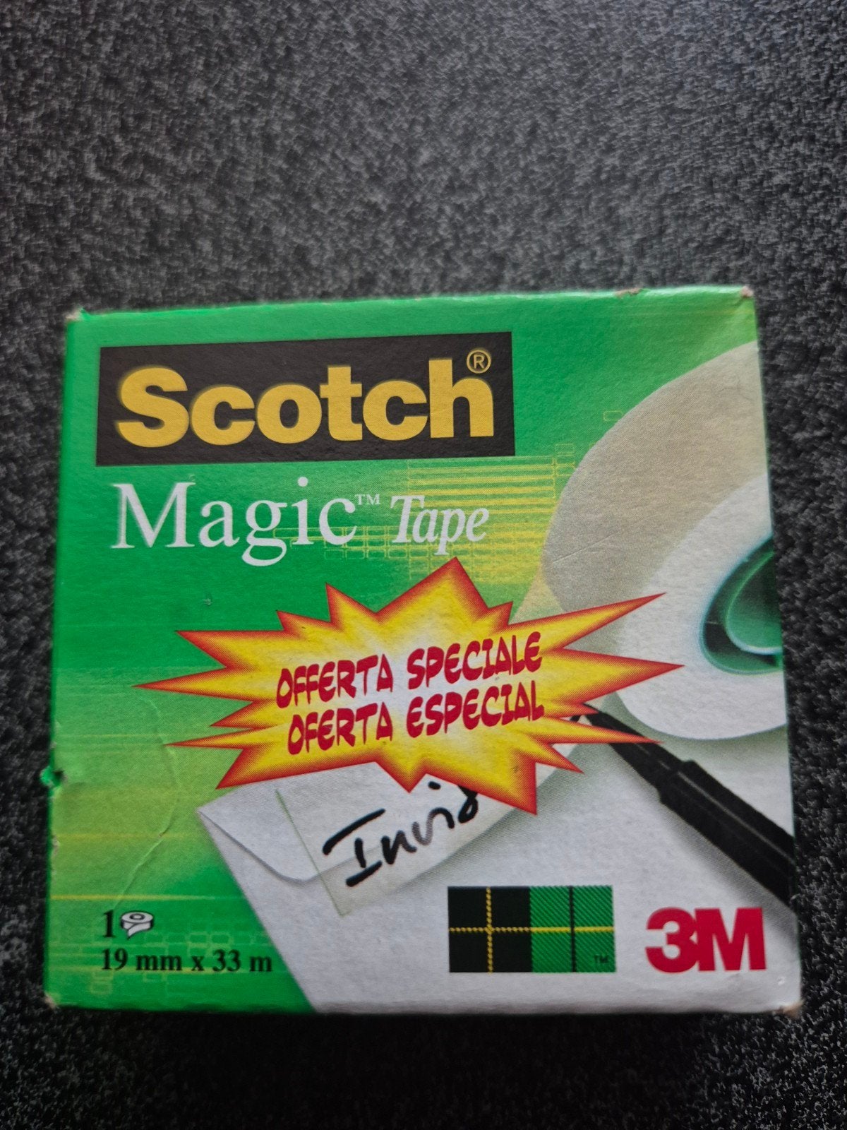 Nieuwe Scotch Magic Tape Transparant 19mm x 33m, Ophalen, Overige thema's, Nieuw, Overige materialen