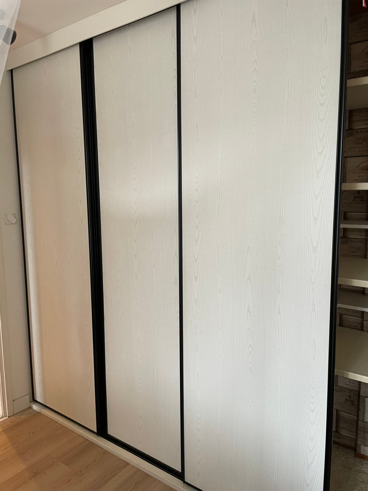4 schuifdeuren 255x80 inclusief rails, Ophalen, 200 cm of meer, 50 tot 100 cm, Zo goed als nieuw