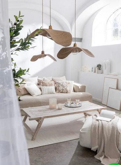Grote Hanglamp Moonj Grass - Nieuw in doos - Eyecatcher!, Ophalen of Verzenden, Nieuw, Overige materialen, 75 cm of meer
