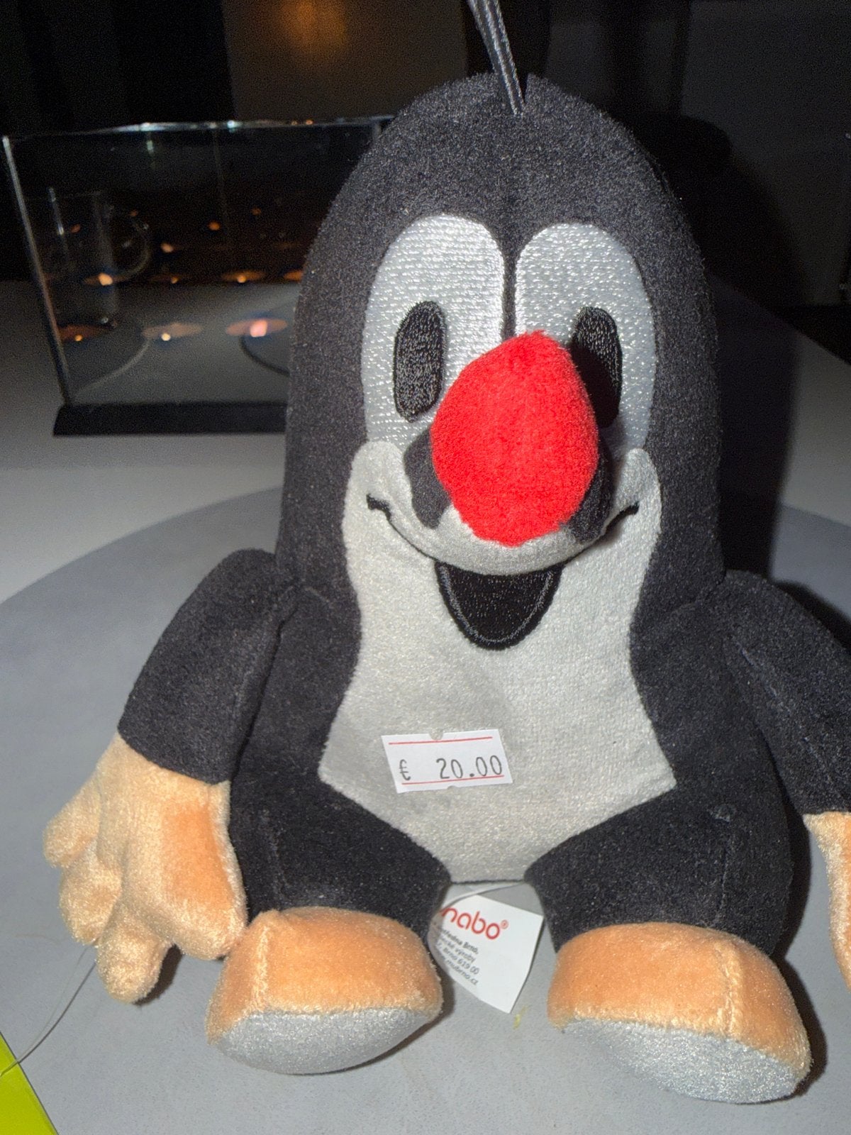 Krtek de Mol knuffel 15cm - Zo goed als nieuw, Overige merken, Overige karakters, Overige typen, Zwart