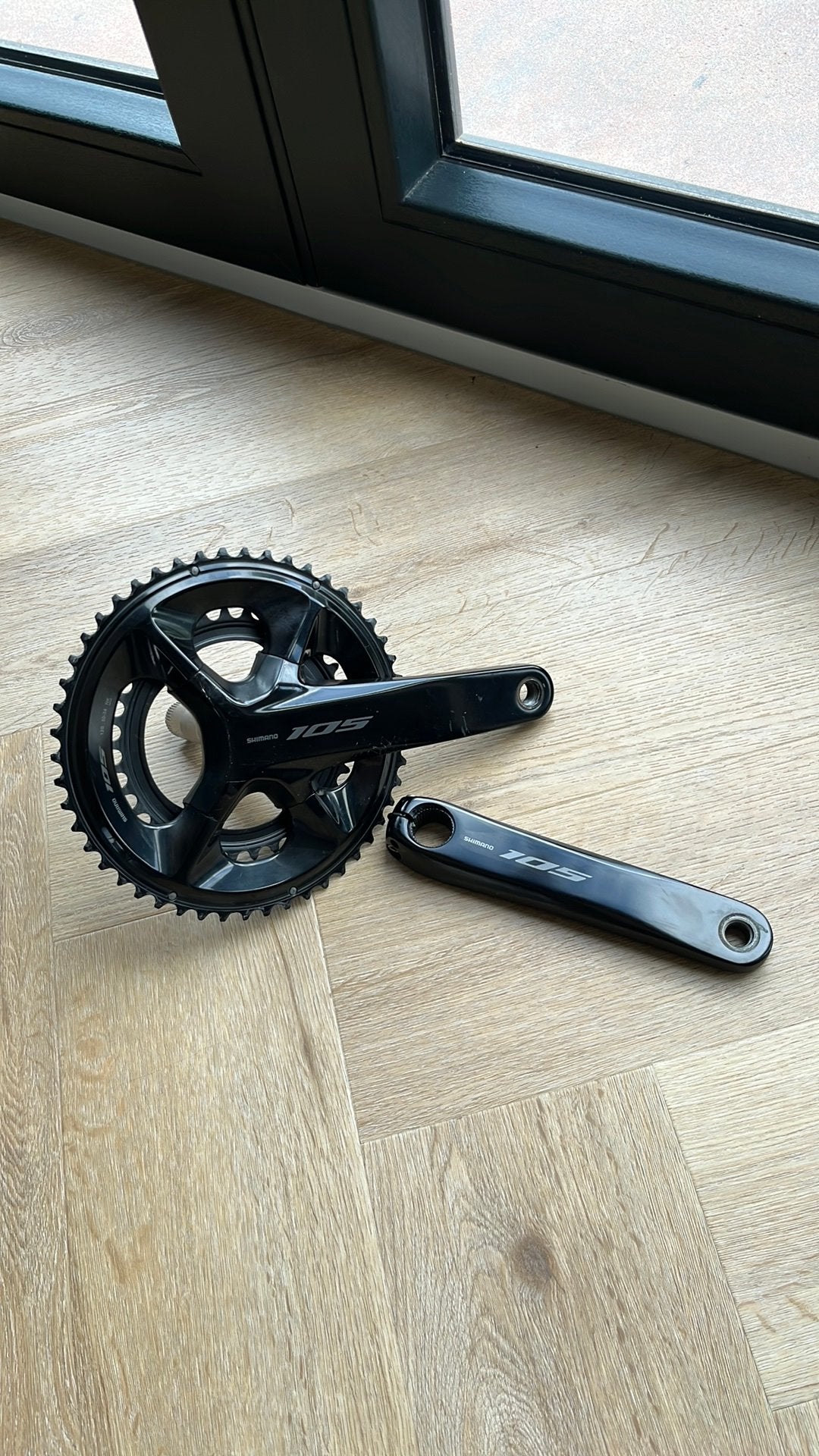 Shimano 105 12 speed FC-R7100 crankstel 50/34, Fietsen en Brommers, Fietsonderdelen, Crankstel of Pedalen, Gebruikt, Ophalen of Verzenden