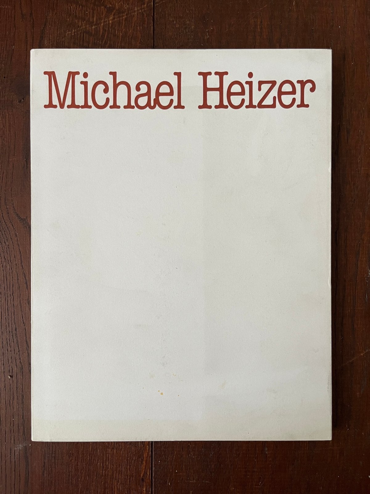 Michael Heizer catalogus 1979, Ophalen of Verzenden, Zo goed als nieuw