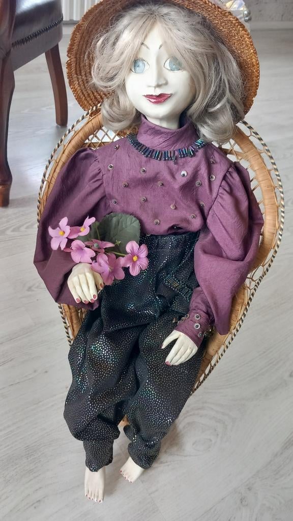 Handgemaakte pop, Verzamelen, Ophalen, Zo goed als nieuw, Beeldje of Poppetje