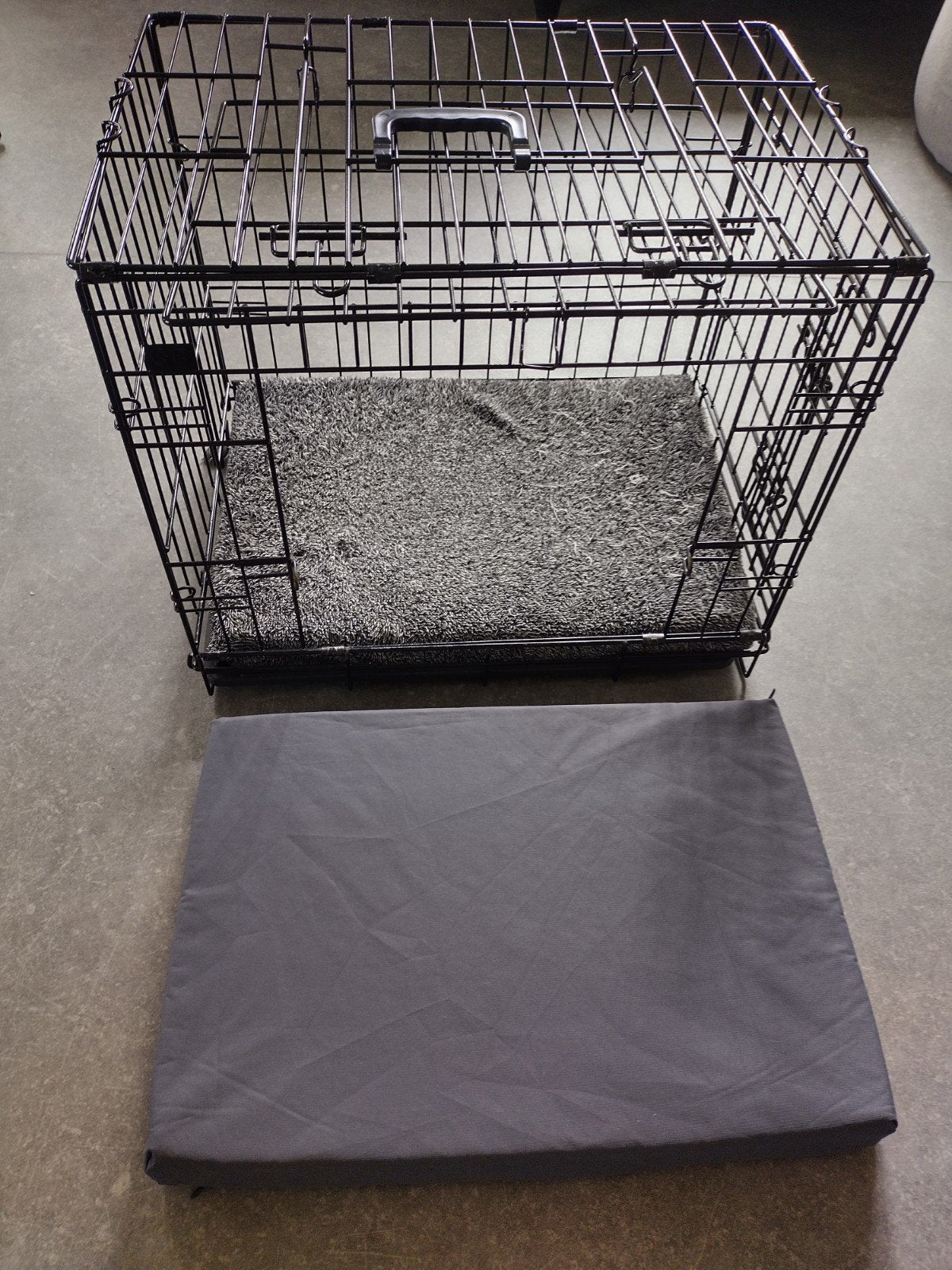 Bench 59x43x50 incl 2 orthopedische kussens, Ophalen, Gebruikt