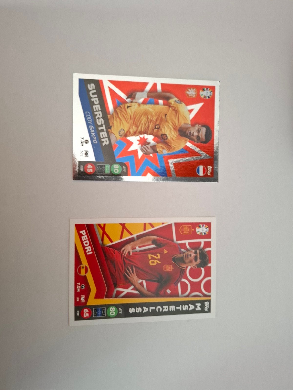 Topps Match Attax Cody Gakpo & Pedri Voetbal Kaarten, Ophalen of Verzenden