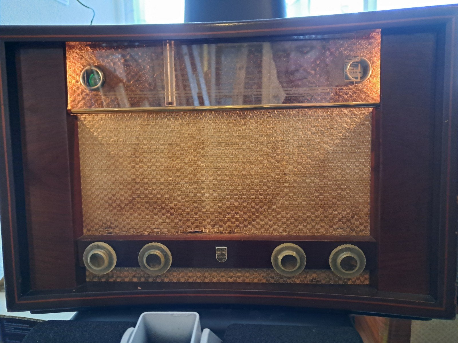 Philips BxmX511 A Vintage Radio - Klassieke Buizenradio, Ophalen, Gebruikt, Radio
